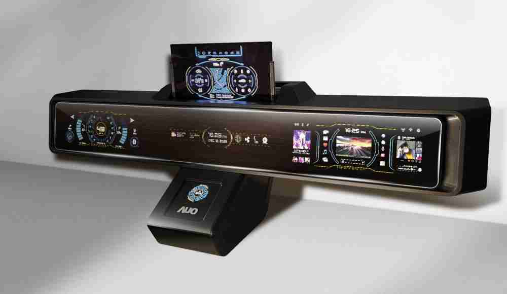 巨星国际Micro LED沉浸式车舱显示方案结合 可卷式、、、、可伸缩的Micro LED应用并可呈现不同的质感纹路，，，展现人性化设计